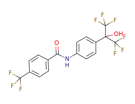 N-[4-(1,1,1,3,3,3-hexafluoro-2-hydroxypropan-2-yl)phenyl]-4-(trifluoromethyl)benzamide