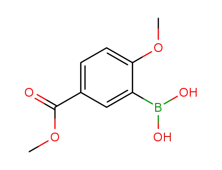 Molecular Structure of 221006-63-9 (Methyl 3-borono-4-methoxybenzoate)