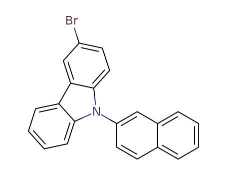 Molecular Structure of 934545-80-9 (9-（2-Naphthyl）-3-bromocarbazole)