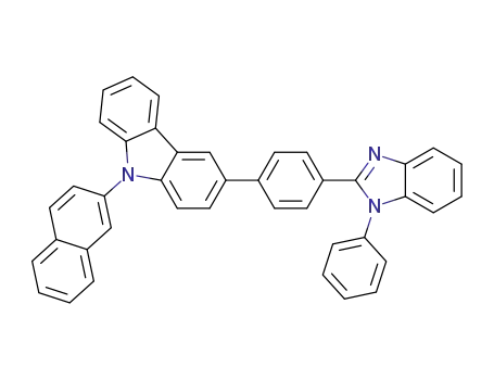 9-(naphthyl-2-yl)-3-(4-(1-phenyl-1H-benzo[d]imidazol-2-yl)phenyl)-9H carbazole