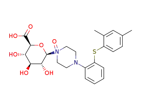 4-[2-(2,4-dimethyl-phenylsulfanyl)-phenyl]-1-β-D-glucuronic acid-piperazine-1-oxide