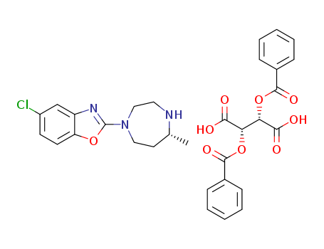 (R)-4-(5-chlorobenzo[d]oxazol-2-yl)-7-Methyl-1,4-diazepan-1-iuM (2S,3S)-2,3-bis(benzoyloxy)-3-carboxypropanoate