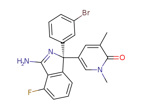 (R)-5-(3-Amino-1-(3-bromophenyl)-4-fluoro-1H-isoindol-1-yl)-1,3-dimethylpyridin-2(1H)-one