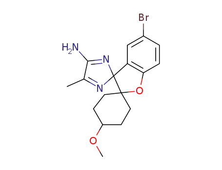 5'-bromo-4-methoxy-5"-methyldispiro[cyclohexane-1,2'-[1]benzofuran-3',2"-imidazol]-4"-amine
