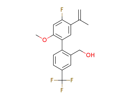 (4'-fluoro-2'-methoxy-5'-(prop-1-en-2-yl)-4-(trifluoromethyl)biphenyl-2-yl)methanol