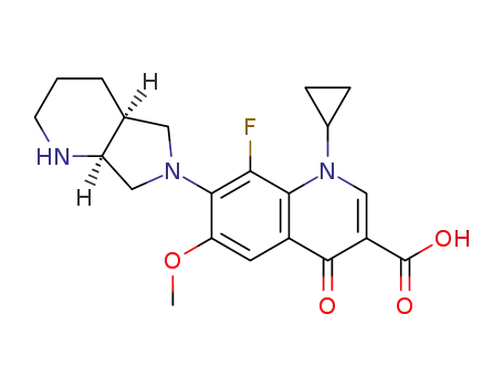 3-Quinolinecarboxylic acid, 1-cyclopropyl-8-fluoro-1,4-dihydro-6-methoxy-7-[(4aS,7aS)-octahydro-6H-pyrrolo[3,4-b]pyridin-6-yl]-4-oxo-