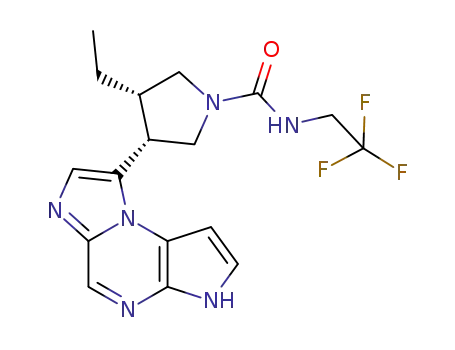 (3S,4R)-3-ethyl-4-(3H-imidazo[1,2-a]pyrrolo[2,3-e]pyrazin-8-yl)-N-(2,2,2-trifluoroethyl)pyrrolidine-1-carboxamide