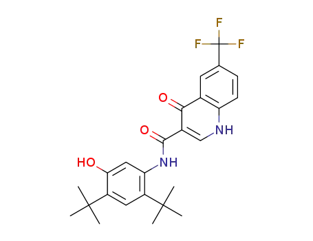 N-(2,4-di-tert-butyl-5-hydroxyphenyl)-4-oxo-6-(trifluoromethyl)-1,4-dihydroquinoline-3-carboxamide