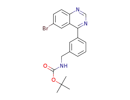 [3-(6-bromoquinazolin-4-yl)benzyl]carbamic acid tert-butyl ester