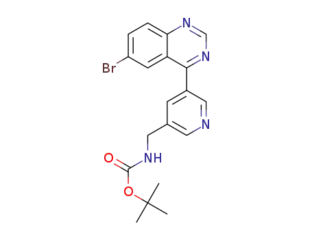 [5-(6-bromoquinazolin-4-yl)pyridin-3-ylmethyl]carbamic acid tert-butyl ester
