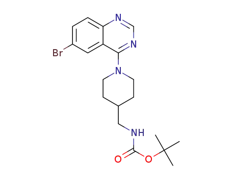 [1-(6-bromoquinazolin-4-yl)piperidin-4-ylmethyl]carbamic acid tert-butyl ester