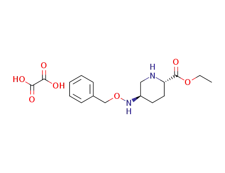 (2S,5R)-Ethyl 5-((benzyloxy)amino)piperidine-2-carboxylate oxalate.