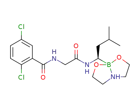 2,5-dichloro-N-[(2-((1R)-3-methyl-1-[1,3,6,2]-dioxaborolan-2-yl)-butylamino)-2-oxyethyl]benzamide