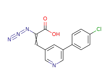 2-azido-3-(5-(4-chlorophenyl)pyridine-3-yl)acrylic acid