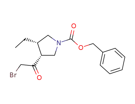 (3R,4S)-benzyl 3-(2-bromoacetyl)-4-ethylpyrrolidine-1-carboxylate