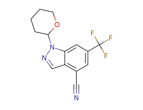 1-(tetrahydro-2H-pyran-2-yl)-6-(trifluoromethyl)-1H-indazole-4-carbonitrile