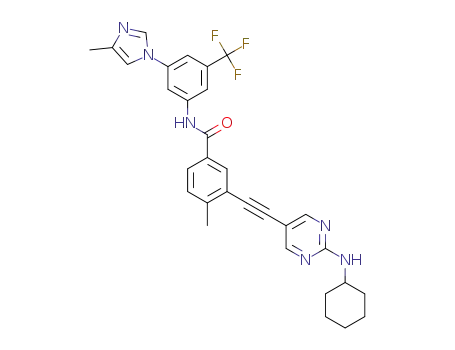 3-(2-(2-(cyclohexylamino)pyrimidin-5-yl)ethynyl)-4-methyl-N-(3-(4-methyl-1H-imidazol-1-yl)-5-(trifluoromethyl)phenyl)benzamide