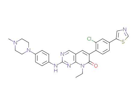 FRAX597;6-(2-chloro-4-(thiazol-5-yl)phenyl)-8-ethyl-2-(4-(4-methylpiperazin-1-yl)phenylamino)pyrido[2,3-d]pyrimidin-7(8H)-one