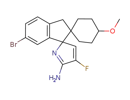 6‘-bromo-4"-fluoro-4-methoxy-3‘H-dispiro[cyclohexane-1,2’-indene-1‘,2"-pyrrol]-5"-amine