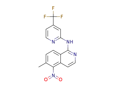6-methyl-5-nitro-N-(4-(trifluoromethyl)pyridin-2-yl)isoquinolin-1-amine