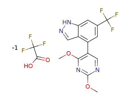 4-(2,4-dimethoxypyrimidin-5-yl)-6-(trifluoromethyl)-1H-indazole trifluoroacetate