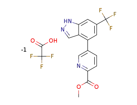 methyl 5-(6-(trifluoromethyl)-1H-indazol-4-yl)picolinatetrifluoroacetate