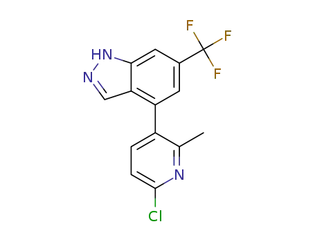 4-(6-chloro-2-methylpyridin-3-yl)-6-(trifluoromethyl)-1H-indazole