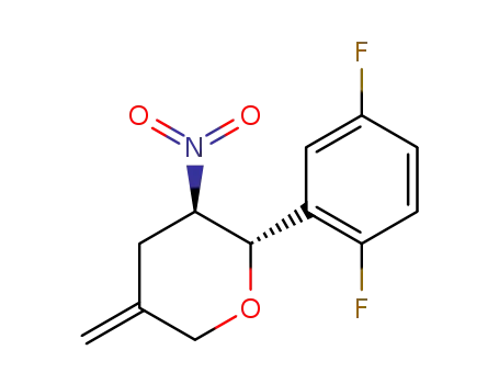trans-5-methylene-3-nitro-2-(2,5-difluorophenyl)-tetrahydro-2H-pyran