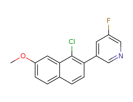3-(1-chloro-7-methoxynaphthalen-2-yl)-5-fluoropyridine