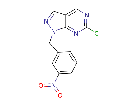 6-chloro-1-(3-nitrobenzyl)-1H-pyrazolo[3,4-d]pyrimidine