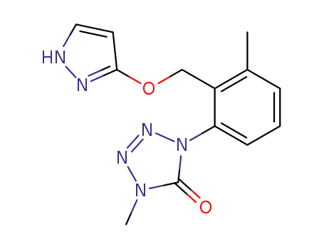 1-(2-[{(1H-pyrazol-3-yl)}oxymethyl]-3-methylphenyl)-4-methyl-1,4-dihydrotetrazole-5-one