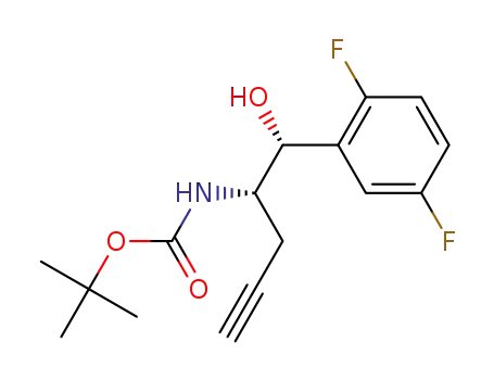 tert-butyl ((1R,2S)-1-(2,5-difluorophenyl)-1-hydroxypent-4-yn-2-yl)carbamate