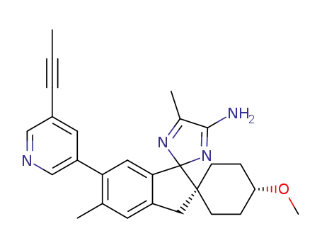 (1r,4r)-4-methoxy-5',5"-dimethyl-6'-[5-(prop-1-yn-1-yl)pyridin-3-yl]-3'H-dispiro[cyclohexane-1,2'-indene-1',2"-imidazol]-4"-amine