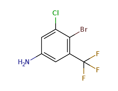 4-Bromo-3-chloro-5-(trifluoromethyl)aniline cas no. 914225-58-4 98%