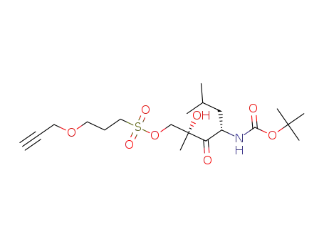(2R,4S)-4-((tert-butoxycarbonyl)amino)-2-hydroxy-2,6-dimethyl-3-oxoheptyl 3-(prop-2-yn-1-yloxy)propane-1-sulfonate