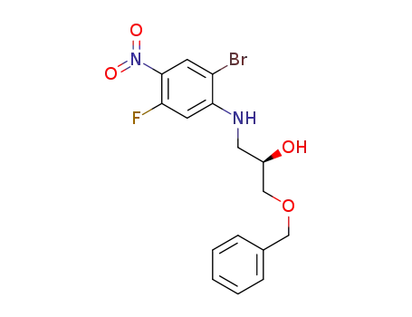 (R)-1-(benzyloxy)-3-(2-bromo-5-fluoro-4-nitrophenylamino)propan-2-ol