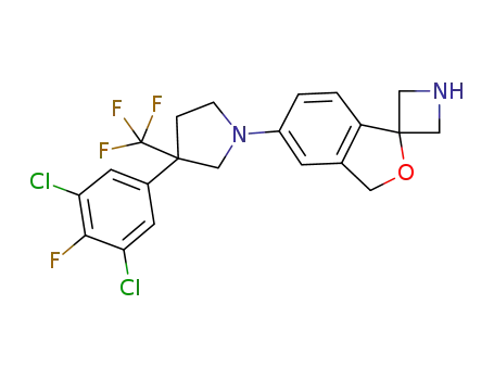 5'-[3-(3,5-dichloro-4-fluorophenyl)-3-(trifluoromethyl)pyrrolidin-1-yl]-3'H-spiro[azetidine-3,1'-[2]benzofuran]
