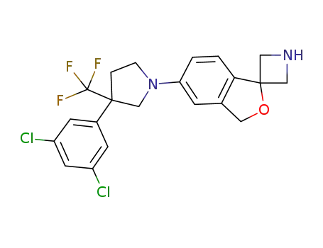 5'-[3-(3,5-dichlorophenyl)-3-(trifluoromethyl)pyrrolidin-1-yl]-3'H-spiro[azetidine-3,1'-[2]benzofuran]