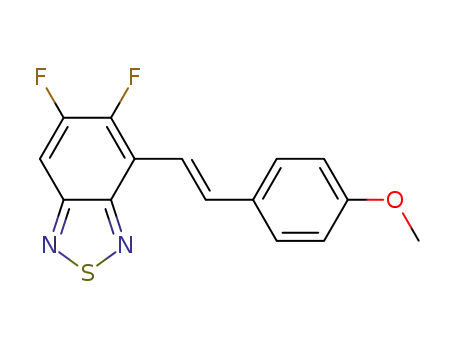 (E)-5,6-difluoro-4-(4-methoxystyryl)benzo[c][1,2,5]thiadiazole