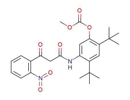 2,4-di-tert-butyl-5-(3-(2-nitrophenyl)-3-oxopropanamido)phenyl methyl carbonate
