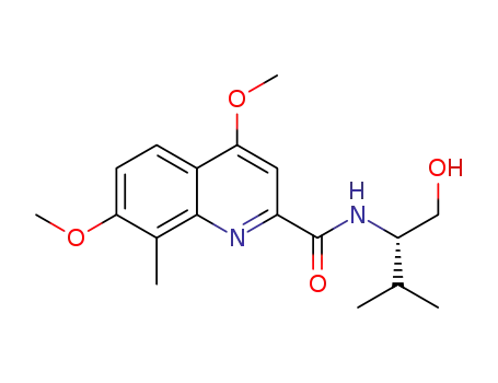 N-(S)-(1-hydroxy-3-methylbutan-2-yl)-4,7-dimethoxy-8-methylquinoline-2-carboxamide