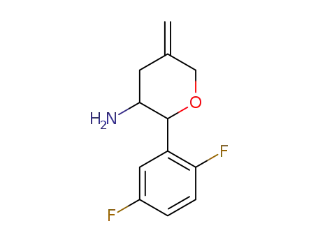 trans-2-(2,5-difluorophenyl)-5-methylenetetrahydro-2H-pyran-3-amine