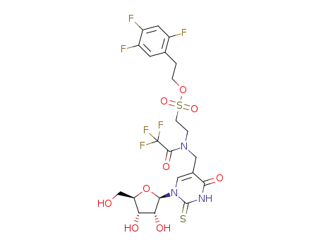 N-[(1-β-D-ribofuranosyl-1H-2-thiopyrimidin-5-yl)methyl]-N-trifluoroacetyltaurine 2-(2,4,5-trifluorophenyl)ethyl ester