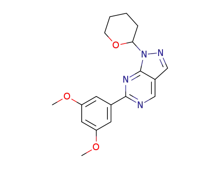 6-(3,5-dimethoxyphenyl)-1-(tetrahydro-2H-pyran-2-yl)-1H-pyrazolo[3,4-d]pyrimidine