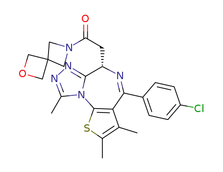 2-[(S)-4-(4-chlorophenyl)-2,3,9-trimethyl-6H-thieno[3,2-f][1,2,4]triazolo[4,3-a][1,4]diazepin-6-yl]-1-(2-oxa-6-azaspiro[3.3]hept-6-yl)ethan-1-one