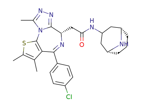 N-[(1R,5S)-9-azabicyclo[3.3.1]non-3-yl]-2-[(S)-4-(4-chlorophenyl)-2,3,9-trimethyl-6H-thieno[3,2-f][1,2,4]triazolo[4,3-a][1,4]diazepin-6-yl]acetamide