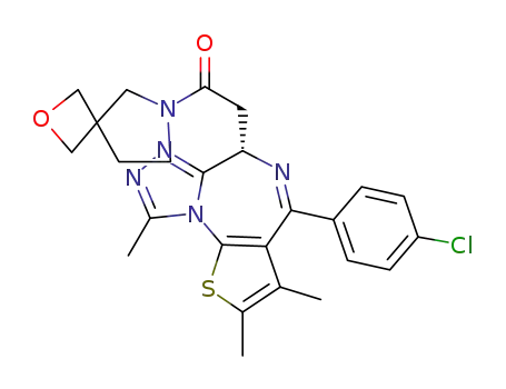 2-[(S)-4-(4-chlorophenyl)-2,3,9-trimethyl-6H-thieno[3,2-f][1,2,4]triazolo[4,3-a][1,4]diazepin-6-yl]-1-(2-oxa-6-azaspiro[3.4]oct-6-yl)ethan-1-one