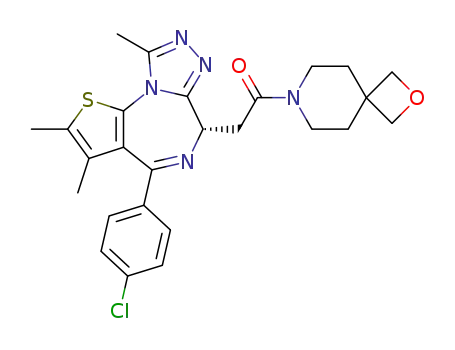 2-[(S)-4-(4-chlorophenyl)-2,3,9-trimethyl-6H-thieno[3,2-f][1,2,4]triazolo[4,3-a][1,4]diazepin-6-yl]-1-(2-oxa-7-azaspiro[3.5]non-6-yl)ethan-1-one
