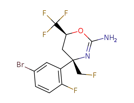 (4S,6S)-4-(5-bromo-2-fluorophenyl)-4-(fluoromethyl)-6-(trifluoromethyl)-5,6-dihydro-4H-1,3-oxazin-2-amine