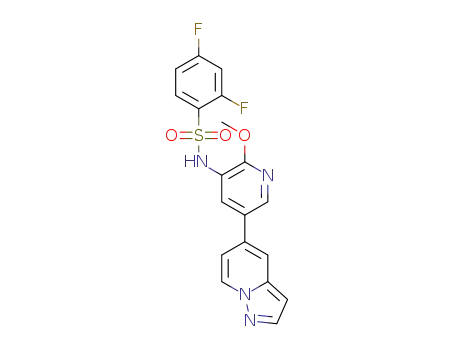 2,4-difluoro-N-(2-methoxy-5-(pyrazolo[1,5-a]pyridin-5-yl)pyridin-3-yl)benzenesulfonamide